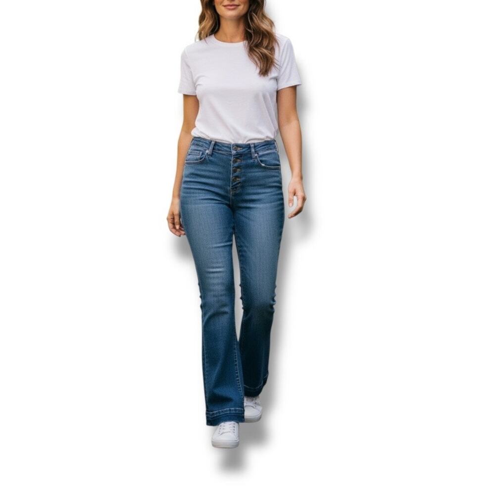 Torrid First At Fit flare button fly denim jeans Women's Plus Size 16S